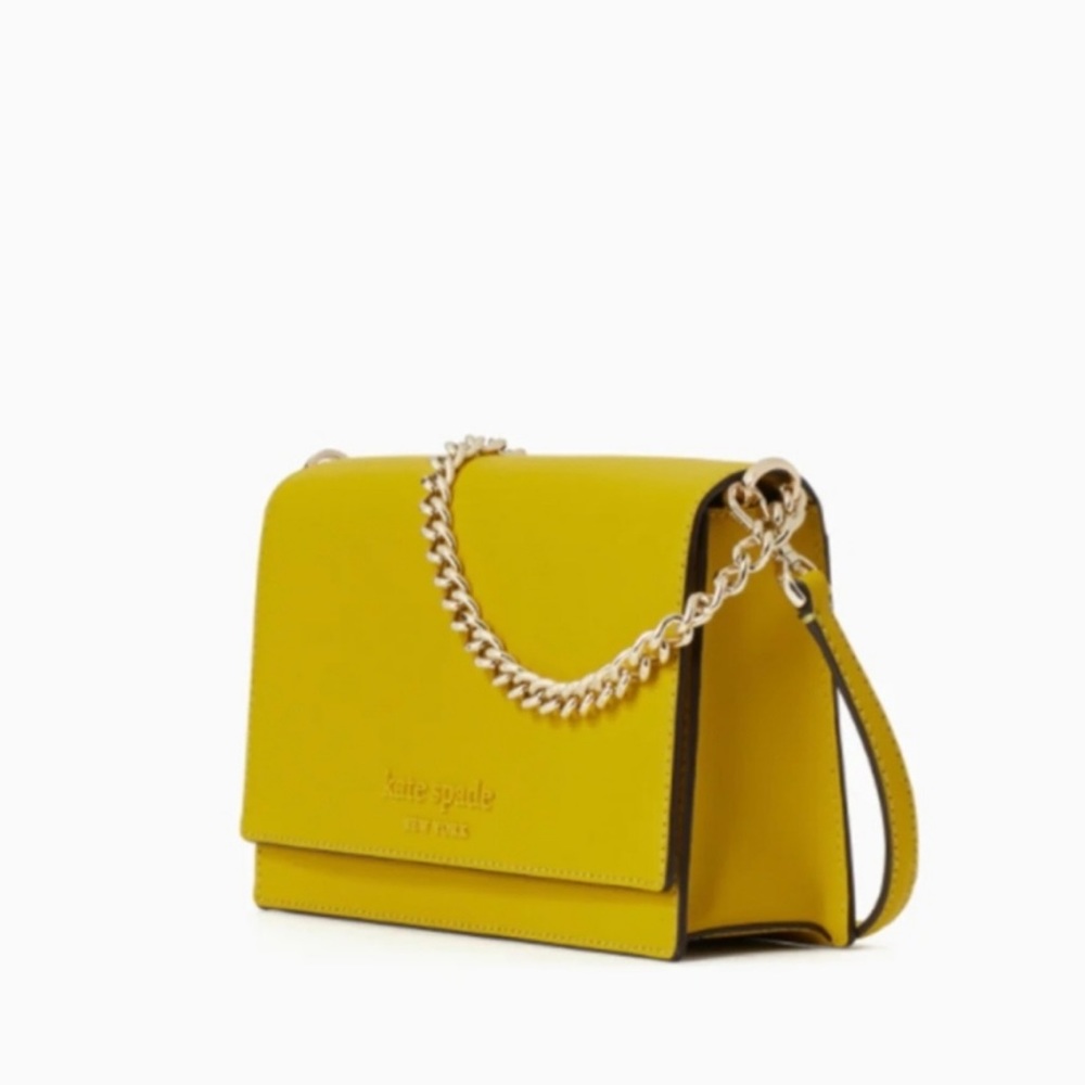 Kate Spade Yellow Cross Body Over the Shoulder Bag